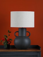Dar Lighting Black Urn Table Lamp - Image 2 of 7