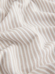 Neutral Stripe Jersey Button Through Pyjamas - Image 8 of 8