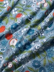 Seasalt Cornwall Blue Barnoon Jersey Printed Short Sleeve Top - Image 4 of 5