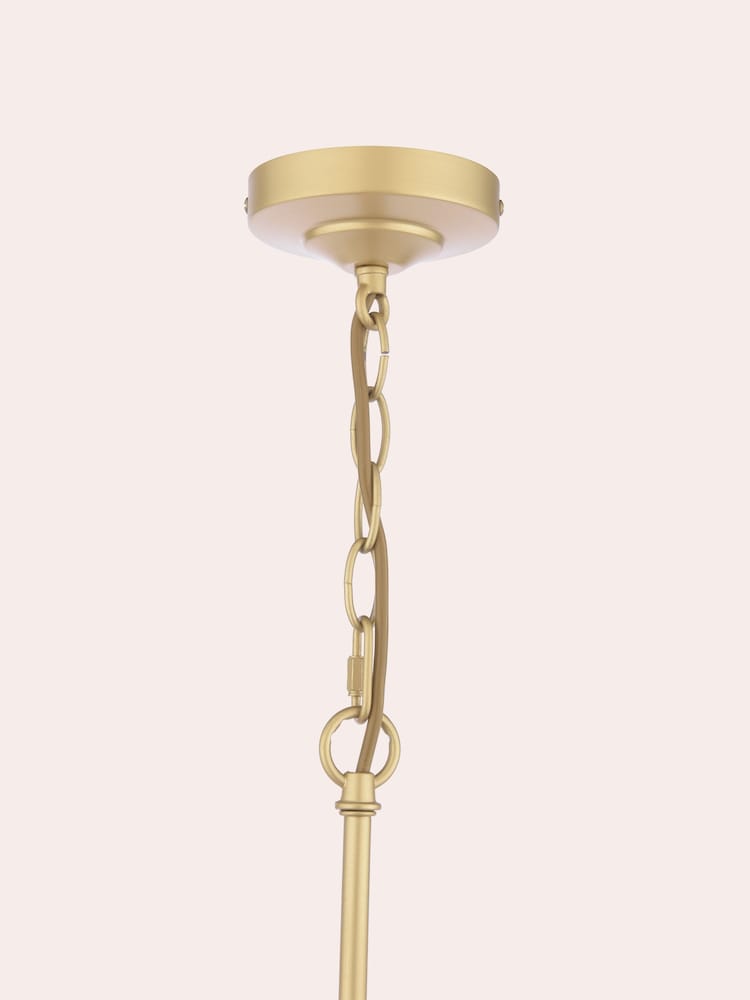Laura Ashley Brass Alexa 3 Light 5 Light Pendant - Image 6 of 6 Laura Ashley Brass Alexa 3 Light 5 Light Pendant - Image 6 of 6