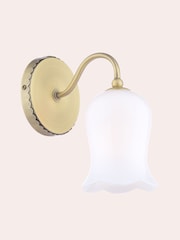 Laura Ashley Brass Lidsell 1 Wall Light - Image 3 of 5