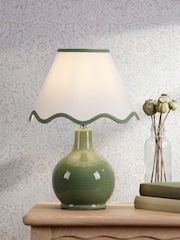 Laura Ashley Green Bramhope Table Lamp - Image 1 of 6