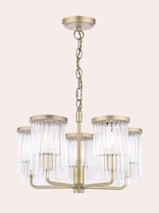 Laura Ashley Brass Hilcote 5 Light Pendant - Image 3 of 7