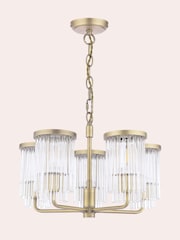Laura Ashley Brass Hilcote 5 Light Pendant - Image 4 of 7