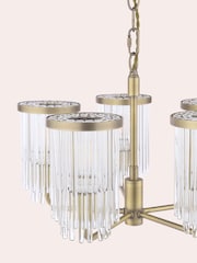 Laura Ashley Brass Hilcote 5 Light Pendant - Image 5 of 7
