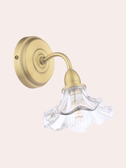 Laura Ashley Brass Kerswell 1 Wall Light - Image 3 of 6
