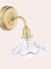 Laura Ashley Brass Kerswell 1 Wall Light - Image 5 of 6