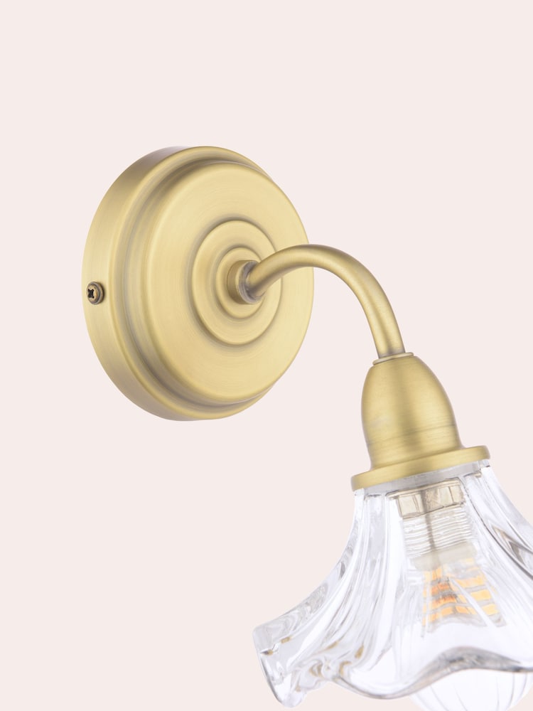 Laura Ashley Brass Kerswell 1 Wall Light - Image 6 of 6 Laura Ashley Brass Kerswell 1 Wall Light - Image 6 of 6