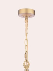 Laura Ashley Brass Eversden 1 Light Pendant - Image 7 of 7