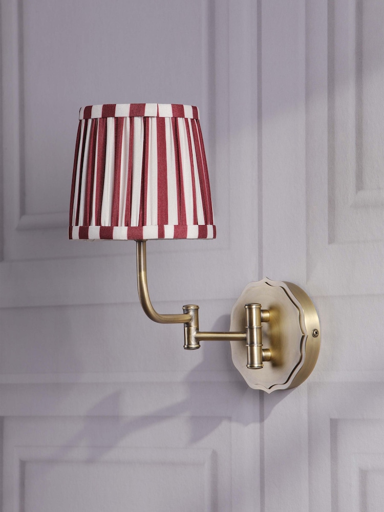 Laura Ashley Red Denwick 1 Wall Light - Image 2 of 6 Laura Ashley Red Denwick 1 Wall Light - Image 2 of 6