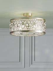 Laura Ashley Gold Tilbrook 4 Light Flush - Image 1 of 8