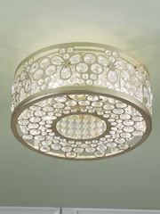 Laura Ashley Gold Tilbrook 4 Light Flush - Image 3 of 8
