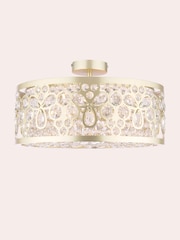 Laura Ashley Gold Tilbrook 4 Light Flush - Image 6 of 8