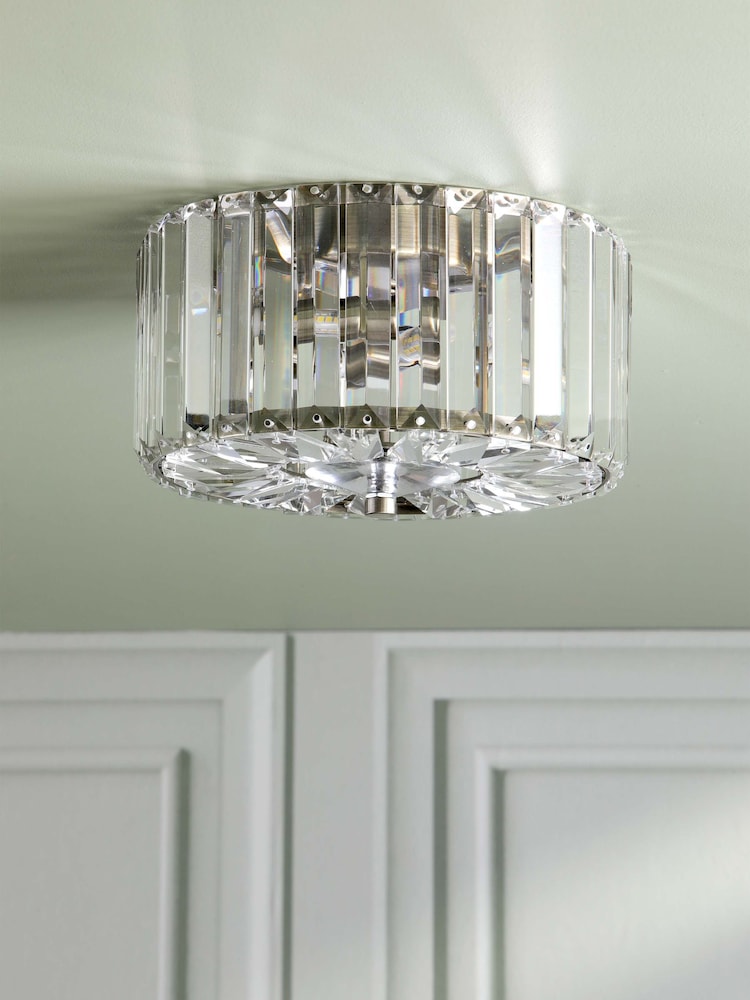 Laura Ashley Brass Fernhurst 3 Light Flush - Image 2 of 6 Laura Ashley Brass Fernhurst 3 Light Flush - Image 2 of 6