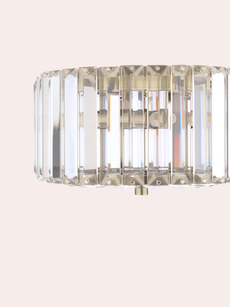 Laura Ashley Brass Fernhurst 3 Light Flush - Image 6 of 6 Laura Ashley Brass Fernhurst 3 Light Flush - Image 6 of 6