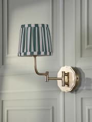 Laura Ashley Brass Denwick 1 Wall Light - Image 2 of 6