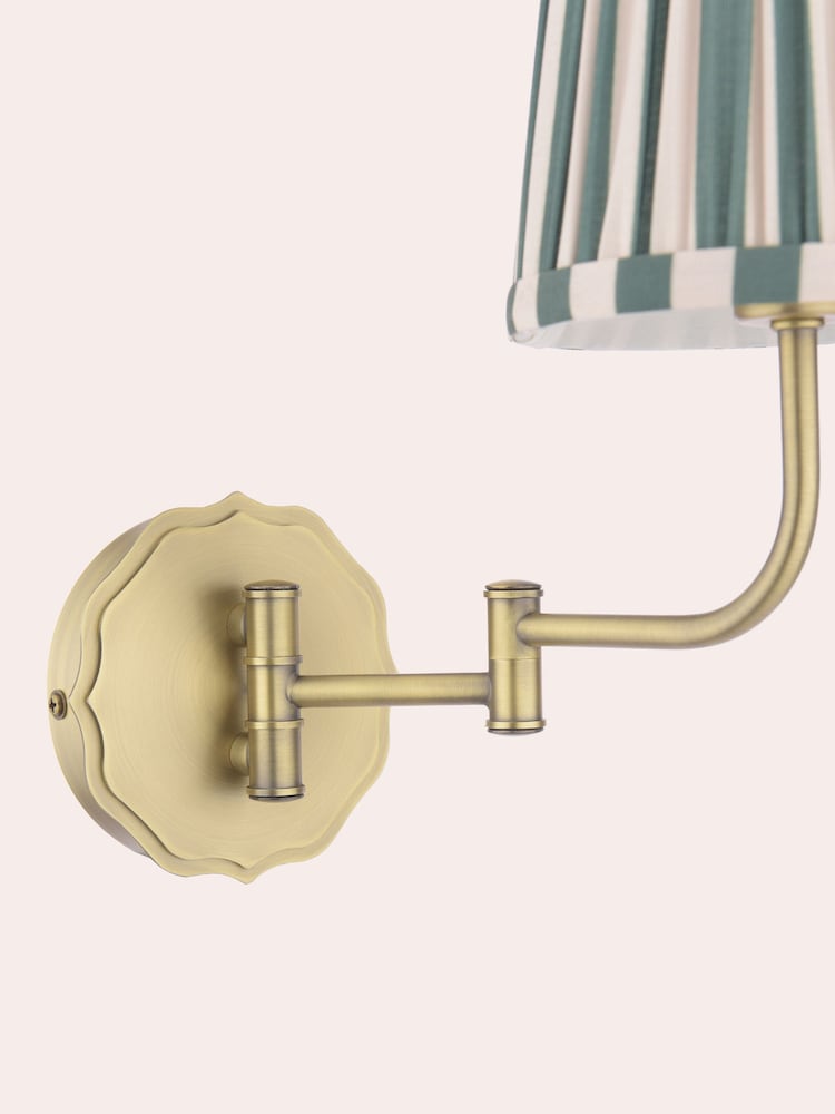 Laura Ashley Brass Denwick 1 Wall Light - Image 6 of 6