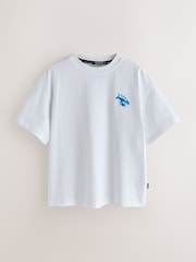 Baker by Ted Baker 3 Pack Embroidered Logo Stone/White/Black T-Shirts - Image 4 of 9