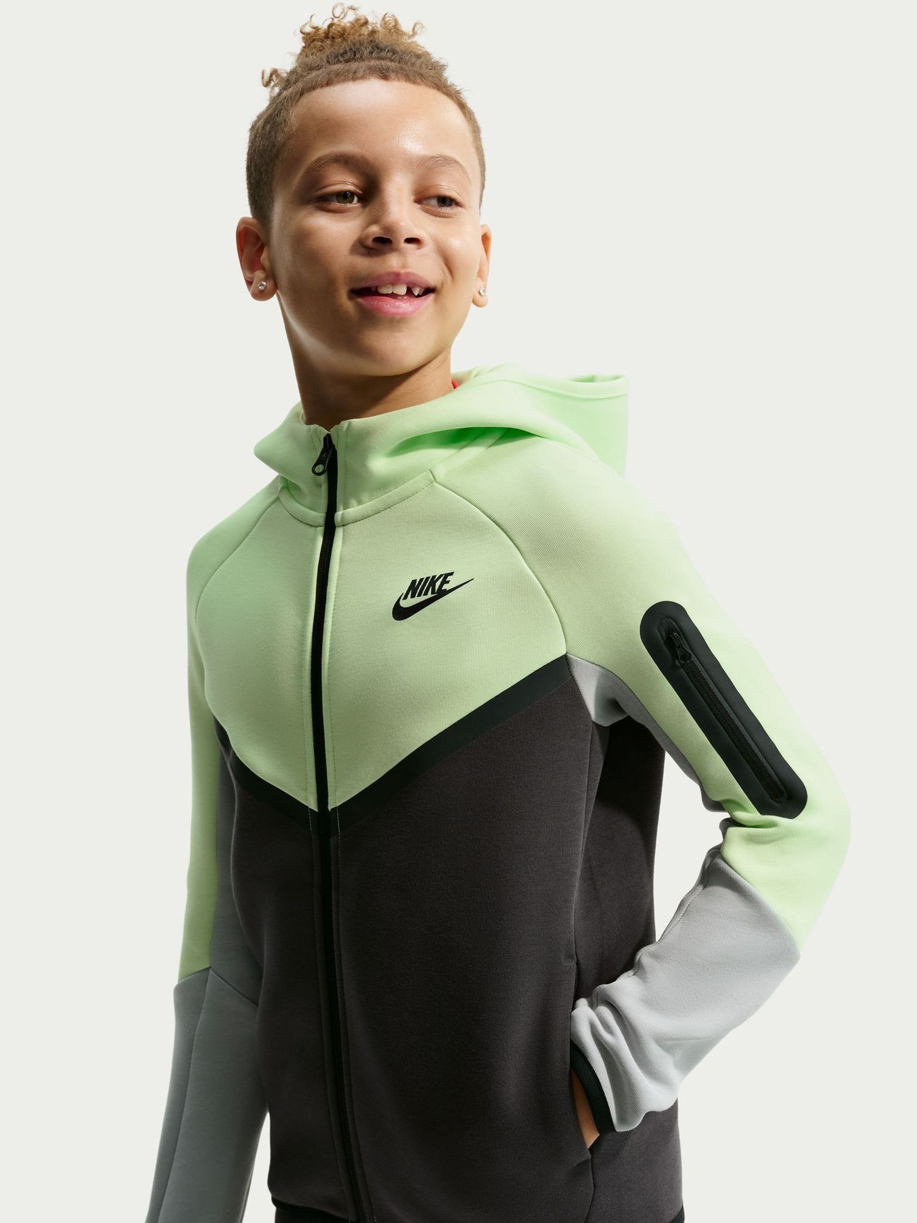 nike tech grey and yellow