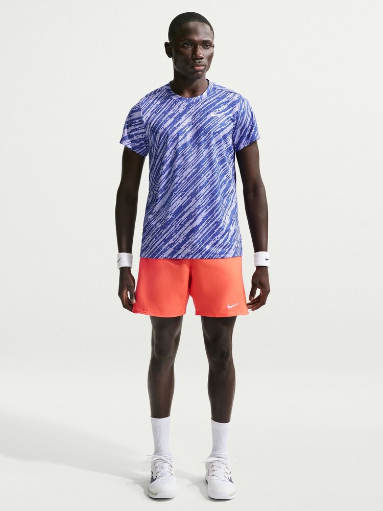 Nike Orange 7 Inch Court Victory Dri-FIT 9 inch Tennis Shorts - Image 1 of 5