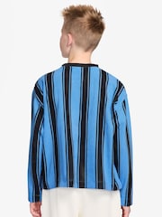 Nike University Blue Football Style Mesh Longe Sleeve Top - Image 2 of 3