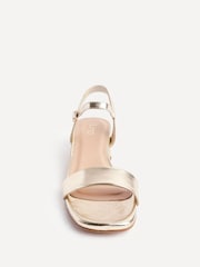 Linzi Gold Tillie Barely There Low Block Heel Sandals - Image 5 of 7