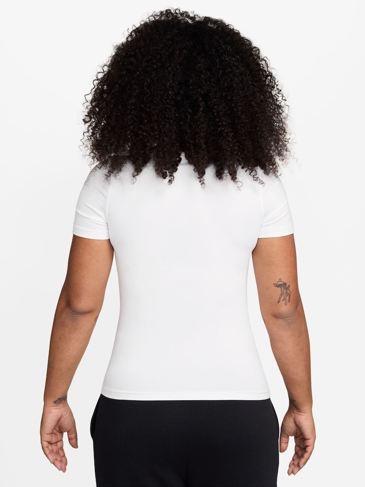 Nike White Jordan Sport Essentials Dri-FIT Short-Sleeve Top - Image 2 of 3