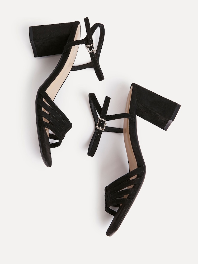 Linzi Black Annie Strappy Heel Sandals - Image 5 of 5 Linzi Black Annie Strappy Heel Sandals - Image 5 of 5