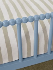 Muted Blue Piper Bobbin Metal Bed Frame - Image 5 of 8