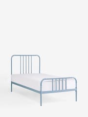 Muted Blue Piper Bobbin Metal Bed Frame - Image 7 of 8