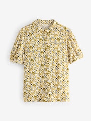 Seasalt Cornwall Yellow Embrace Short Sleeve Shirt - Image 5 of 6