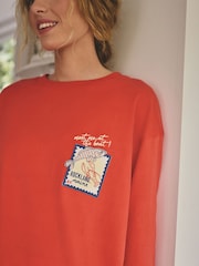 Red Stripe Fish Jersey Short Sleeve Pyjamas - Image 4 of 9