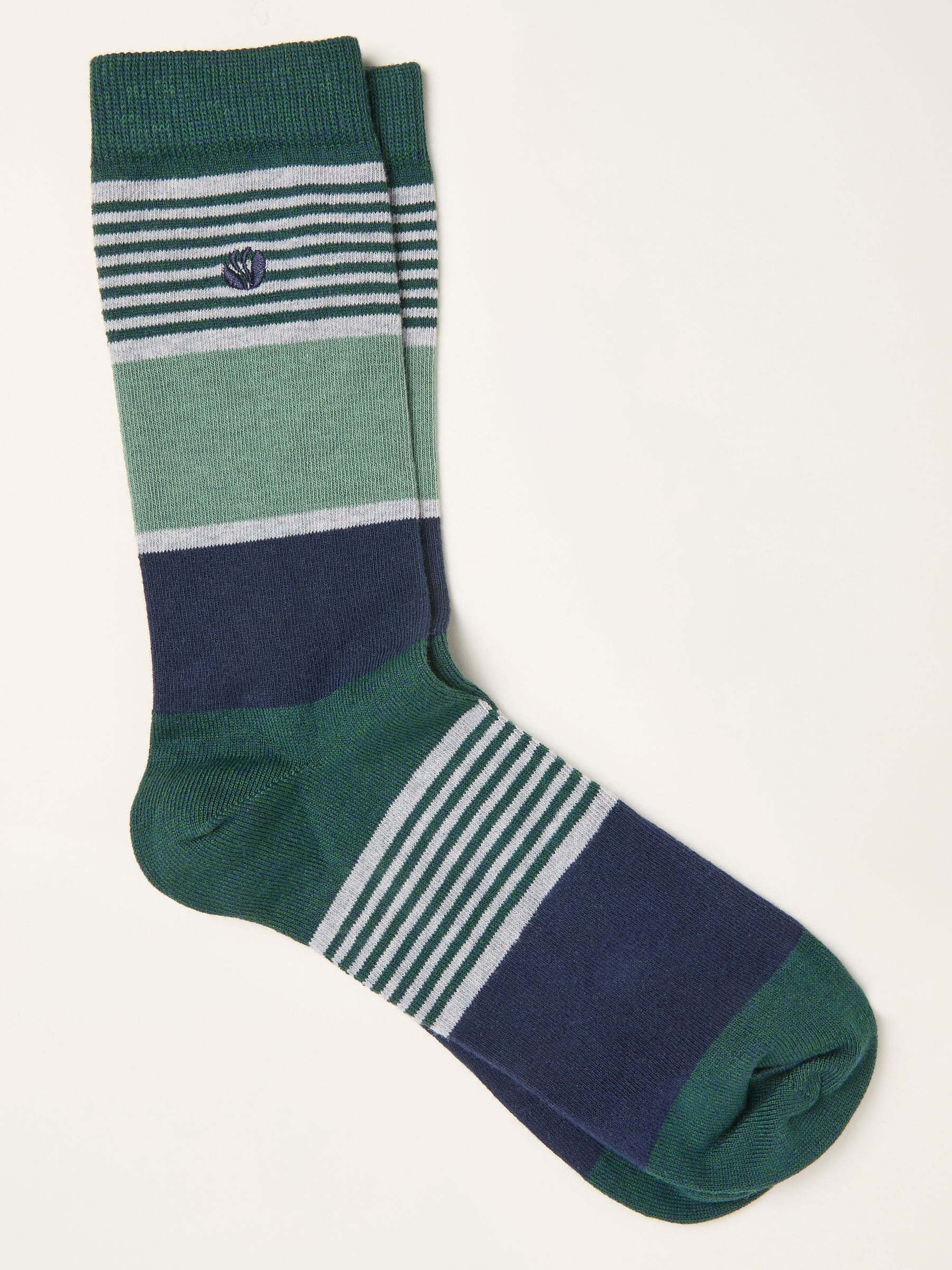Fat Face Men's Socks - Green - Cotton Blend