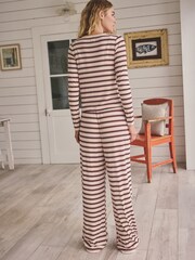 Red/Blue Stripe Ribbed Long Sleeve Pyjamas - Image 4 of 10
