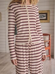Red/Blue Stripe Ribbed Long Sleeve Pyjamas - Image 6 of 10