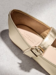 Gold - N. Premium Leather Mary Jane Shoes - Bild 11 von 11
