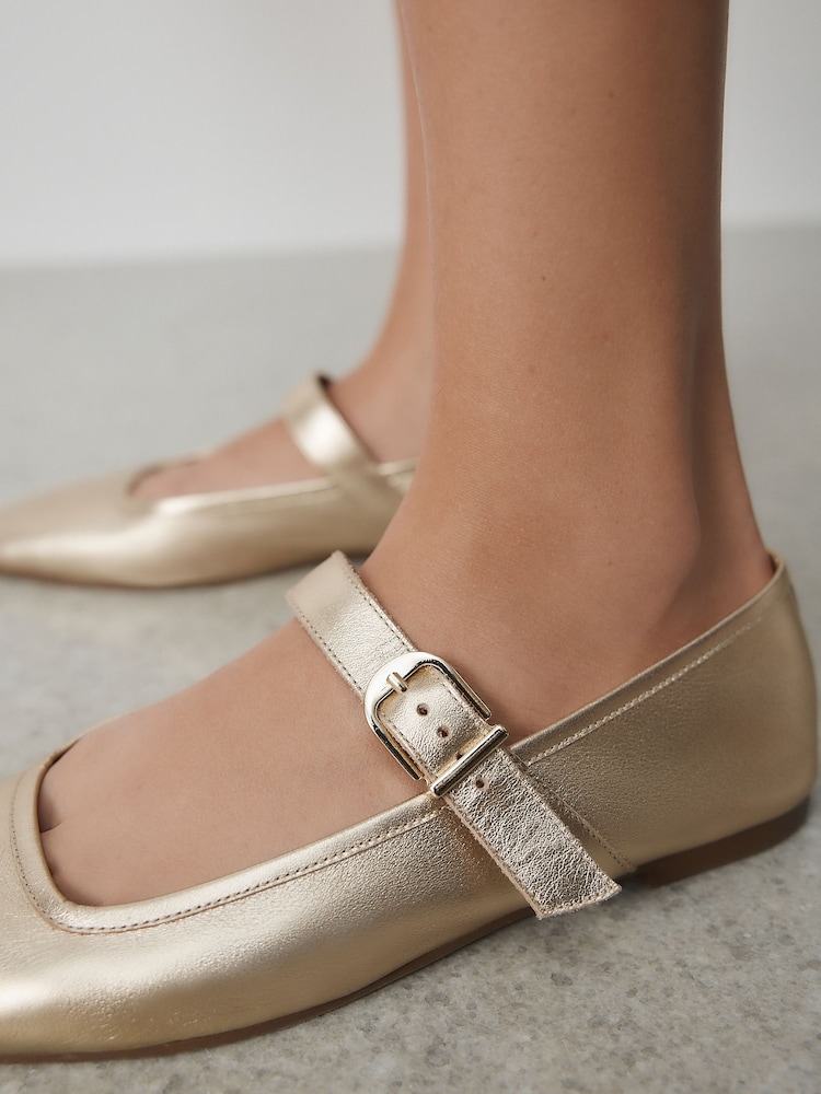 Gold N. Premium Leather Mary Jane Shoes - Image 5 of 5