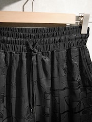 Black Abstract Viscose Vest Pyjamas - Image 9 of 10