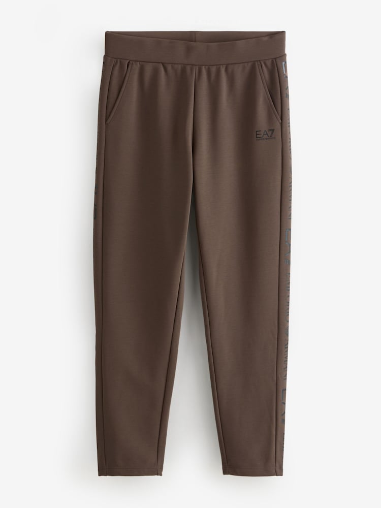 EA7 Logo Regular-Fit Brown Sweat top & Joggers - Image 3 of 3 EA7 Logo Regular-Fit Brown Sweat top & Joggers - Image 3 of 3
