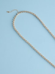 Gold Tone Tabitha Simmons X Next Violet T Bar Long Necklace - Image 4 of 7
