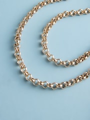 Gold Tone Tabitha Simmons X Next Violet T Bar Long Necklace - Image 6 of 7