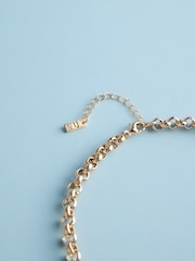 Gold Tone Tabitha Simmons X Next Violet T Bar Long Necklace - Image 7 of 7