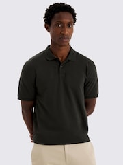 MOSS Green Pique Polo Shirt - Image 1 of 4