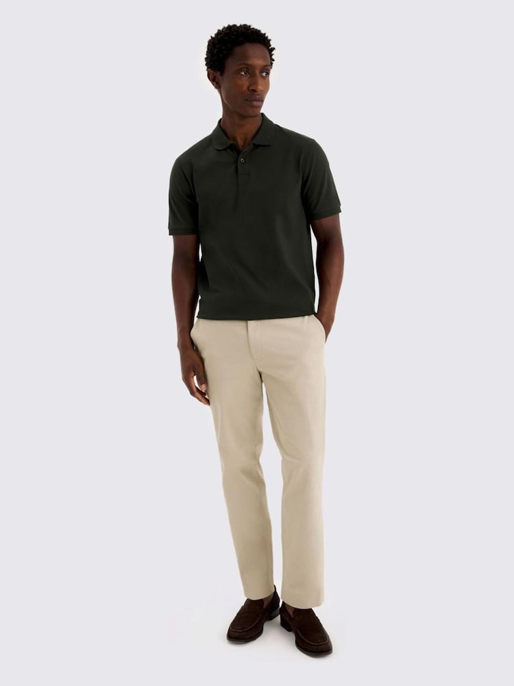 MOSS Green Pique Polo Shirt - Image 2 of 4 MOSS Green Pique Polo Shirt - Image 2 of 4