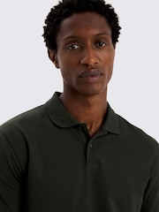 MOSS Green Pique Polo Shirt - Image 3 of 4