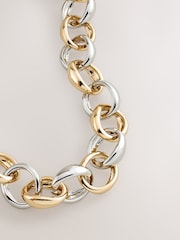 Gold/Silver Tone Tabitha Simmons X Next Lyra Chunky Chain Necklace - Image 3 of 4