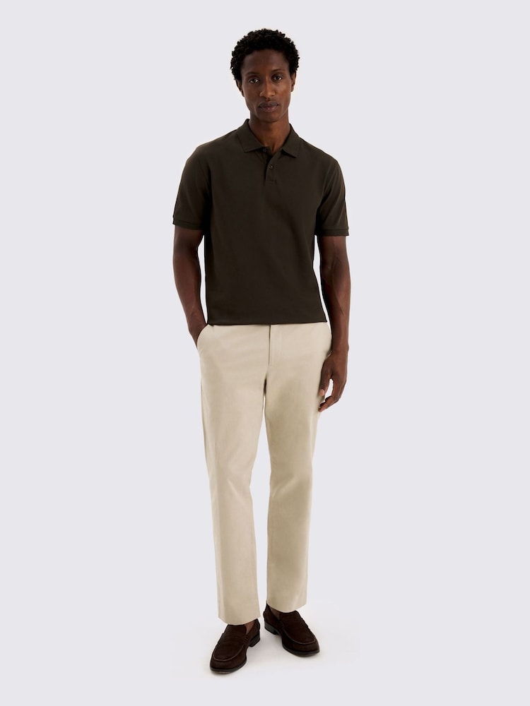 MOSS Green Pique Polo Shirt - Image 2 of 4
