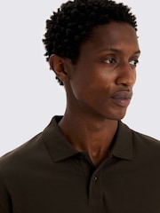 MOSS Green Pique Polo Shirt - Image 3 of 4