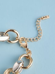 لون ذهبي/فضي - أسورة سلسلة سميكة من معادن مختلطة من Tabitha Simmons - Image 4 of 6