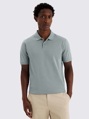 MOSS Green Pique Polo Shirt - Image 1 of 4